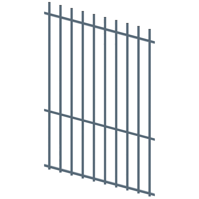 ProtectorAl 350 - 1200 x 1800mm Deep Ocean Raked Up to 15º Batten Pool Fence Panel