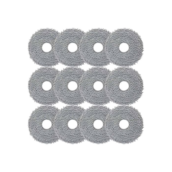 Catzon 12pcs Mop Pads For Roborock P20 Pro Qrevo Curv Edge Vacuum