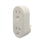 Jackson Vertical Surge Protected Double Adaptor