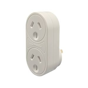 Jackson Vertical Surge Protected Double Adaptor