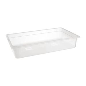 Nisbets Essentials Gastronorm Pan Polypropylene 1/1 Gn 13l 530x325x100mm Food Storage Container