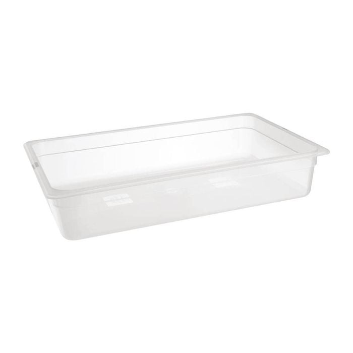 Nisbets Essentials Gastronorm Pan Polypropylene 1/1 Gn 13l 530x325x100mm Food Storage Container