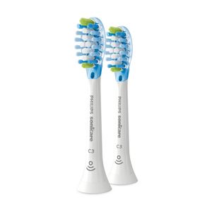 2pc Philips Sonicare C3 Plaque Defense Brush Head White Replacement