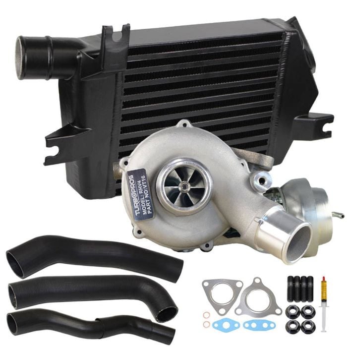 Upgrade Billet Turbo Charger With 60mm Intercooler & Hoses For Mitsubishi Triton Mn 4d56 2.5l Vt16