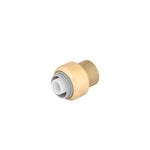 SmarteX 16mm Brass Push Fit Pex Cap