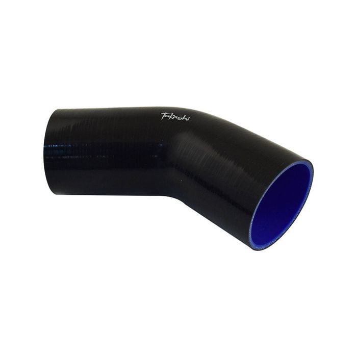 Takashi Black Silicone Hose 45 Degree Standard Elbow 3.25" (83mm)