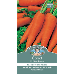 Mr Fothergill's Carrot All Year Round Seeds