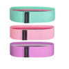 3pcs Resistance Bands for Legs & Butt Pink
