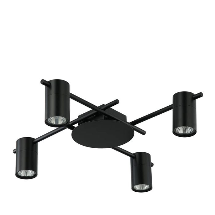 CLA Lighting Tache Interior Spot Ceiling Light (with Adjustable Black 4 Heads) IP20