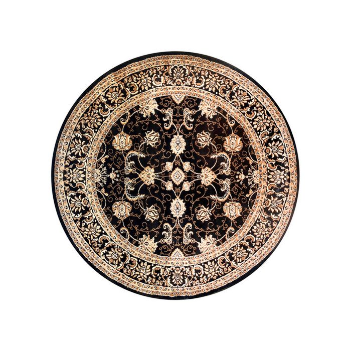 Riviera 84 150x150 Black Round Rug