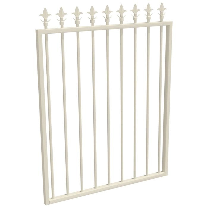 ProtectorAl 975 W x 1200mm H Surfmist Aluminium Spear Top Pool Gate
