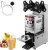 VEVOR Semi-automatic Bubble Tea Cup Sealer Silver Sealing Machine 300-500 Cup/h for Drinking
