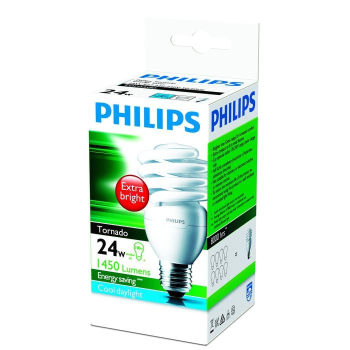 Philips Spiral E27 CFL 1450Lm Cool Daylight 24W Globe