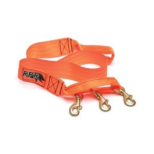 RPR Triple Hound Lead Pet Dog Puppy Split Walker Rope Leash 1.2m Orange