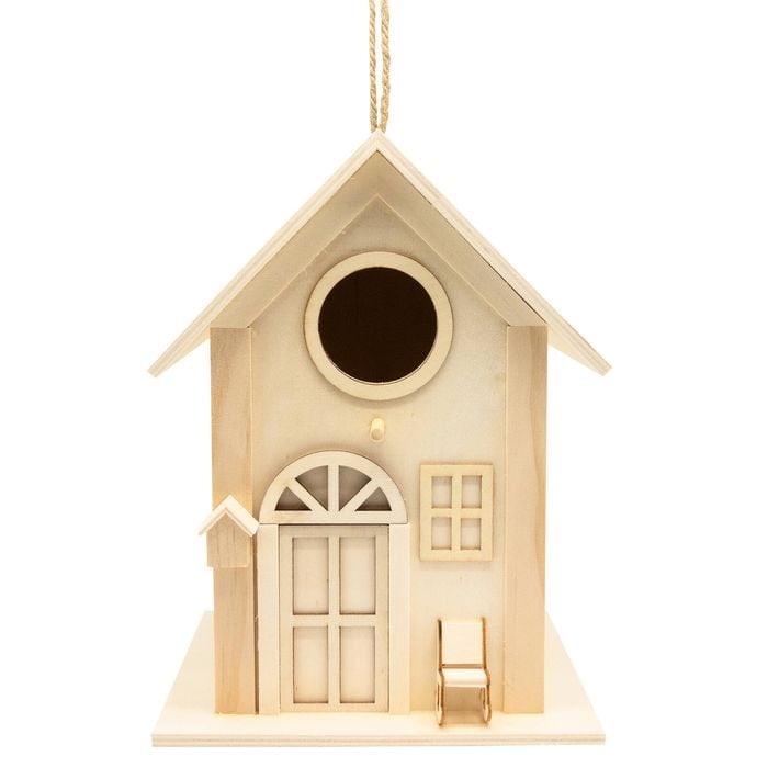 Boyle Wood Birdhouse with Open Top
