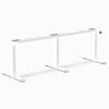 Desky Triple Sit Stand Desk Frame - White