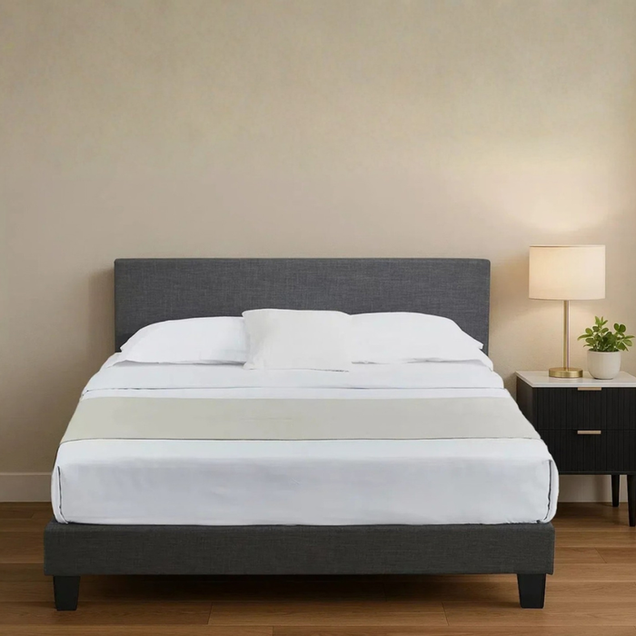Big Lot Charcoal Lucy Bed Frame - Charcoal, Queen