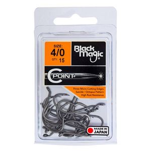 Black Magic C Point Fishing Hook Economy Pack 4/0