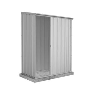 Absco Sheds 1.52 x 0.78 x 1.95m Zincalume Ezislider Single Sliding Door Garden Shed