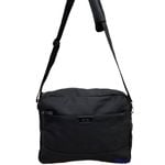 FIB Byron Canvas Laptop Messenger Bag  Black, Adjustable Strap, Fits 13" Laptop