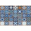 Boyle 1.5m x 45cm Moroccan Blue Tiles Self Adhesive Film