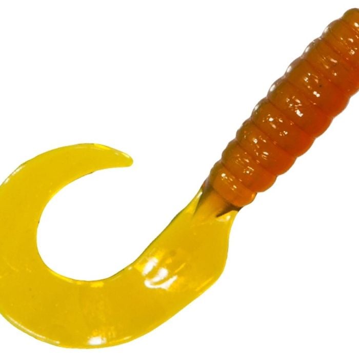 8 Pack of Zman 2.5 Inch Grubz Soft Plastic Lures -  Amber