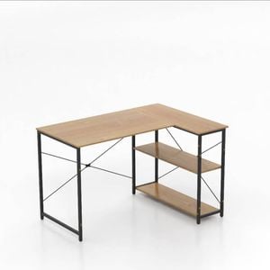 Costway Corner Computer Desk W/storage Shelf Home Office