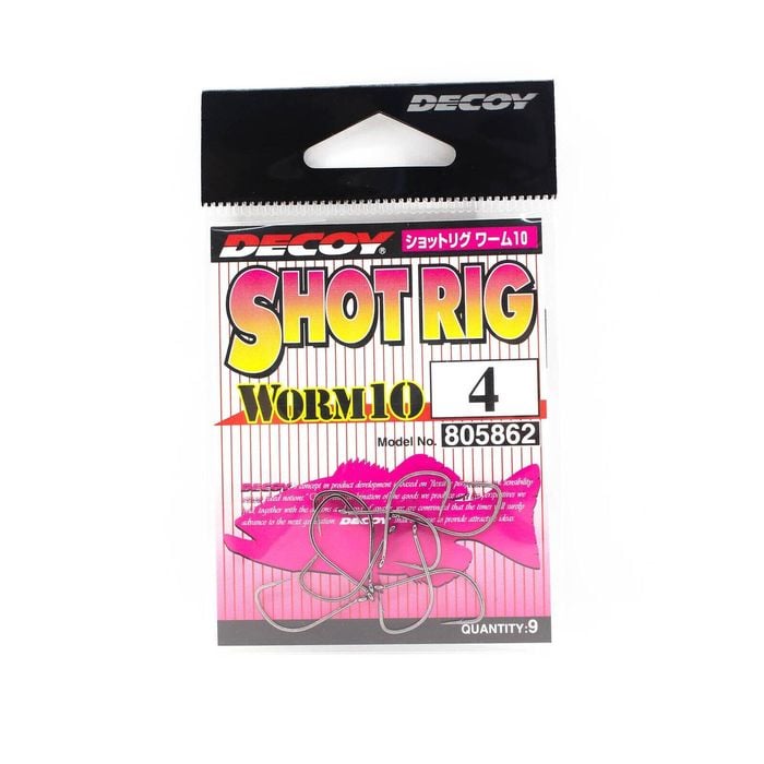 Decoy Worm 10 Drop Shot Wacky Fishing Hook 4