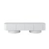 Maestro Furniture Xander Modern Lowline TV Stand Entertainment Unit 200cm 4-Doors White