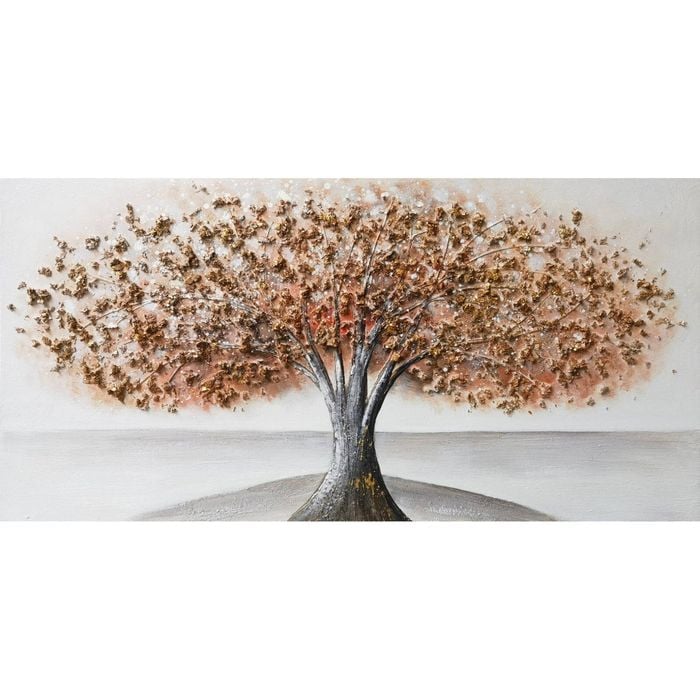 P&P Pink Tree Hand Painting Picture - Elegant Modern Wall Art for Living Room, Bedroom & Office Decor 120x60cm