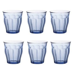 Duralex Picardie Drinking Glasses - 200ml Tumblers for Water, Juice - Pack of 6