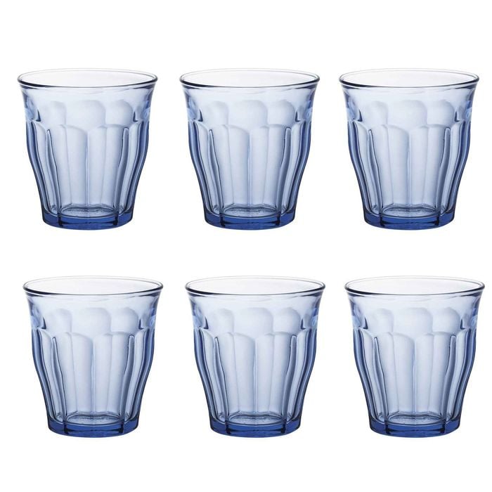 Duralex Picardie Drinking Glasses - 200ml Tumblers for Water, Juice - Pack of 6