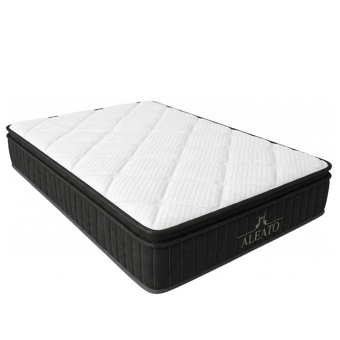 Aleato 21cm Single Medium Firm Mattress, Full Body Support with Foam Pillow Top, Breathable Bed Mattress