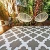 Outdoor Rug - Morocco Grey And White - 180 x 270 cm