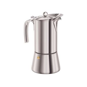 Euroline 2 Espressocup 120ml Stovetop Stainless Steel Coffee Maker Moka Pot Slv