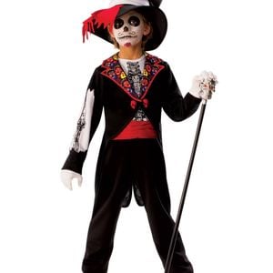 Rubies Day Of The Dead Boys Kids Dress Up Halloween Costume Outfit Size 3-5y