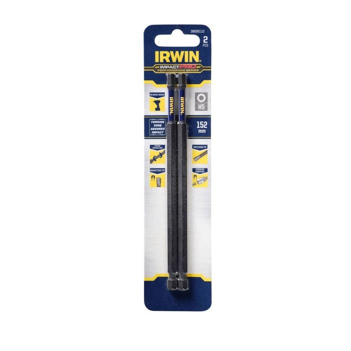 Irwin Impact Pro Performance 152mm Hex 5 - 2 Pack