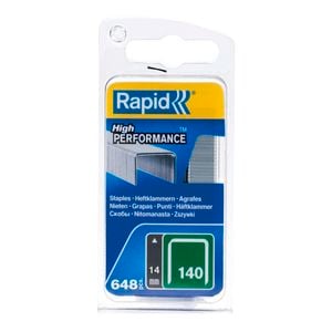 Rapid 14mm 140 Series Staples - 648 Pack
