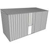 Build-a-Shed 1.5 x 3.7 x 2m Single Sliding Side Door Skillion Shed - Zinc