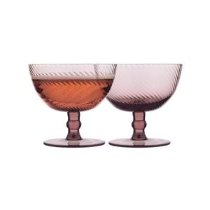 4pc Ecology Aveline Cocktail Drinking Glasses Set Plum 225ml