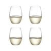 Vintage Stemless + Wine Glass Set Of 4 398ml White Plumm