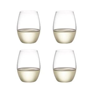 Vintage Stemless + Wine Glass Set Of 4 398ml White Plumm