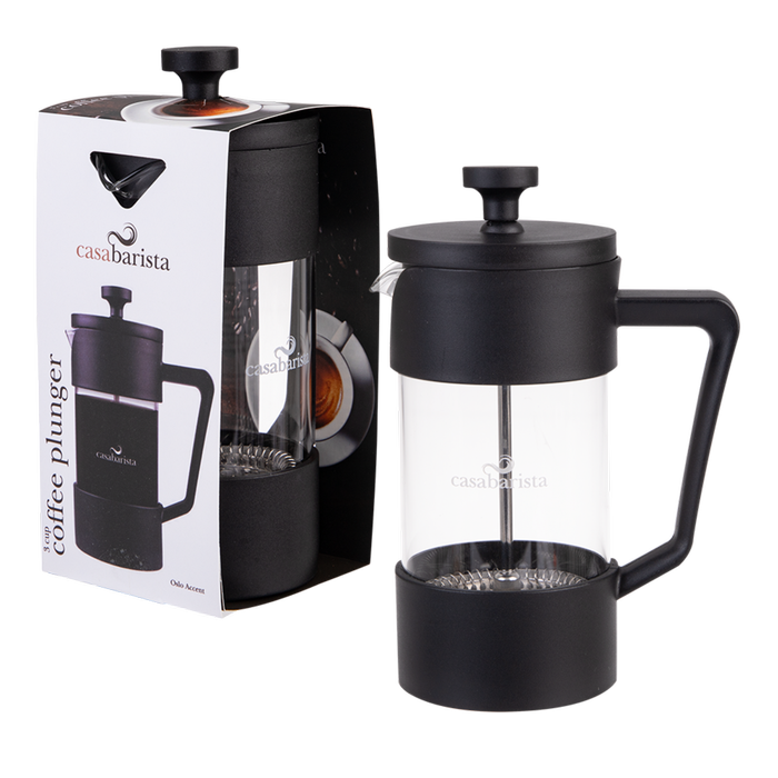Casabarista Oslo Coffee Plunger 3 Cup 350ml - Black