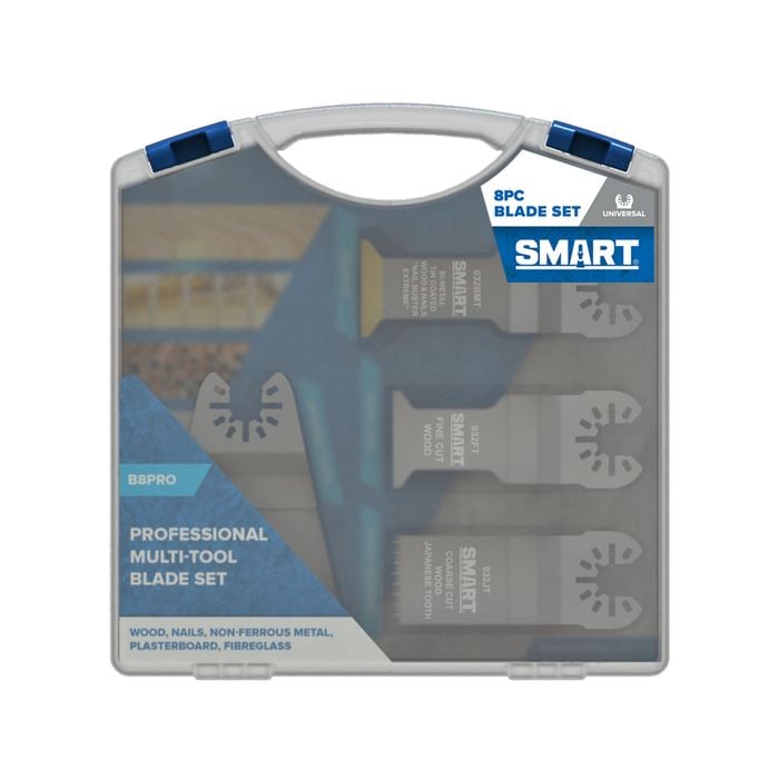 SMART 8 Piece Pro Range Assortment Trade Multi Tool Blade