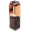 Orku Single Salt Or Pepper Grinder 180ml - Glass Manual Mill With Rose Gold Lid