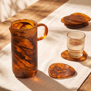 Cadence & Co. Chianti Resin Pitcher Jug Amber