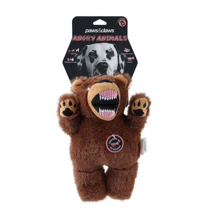 Paws Claws Angry Animals Plush Bear 35X20cm Bunnings Australia
