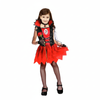 More Than Party Hallowen Girls Vampire Costume Layer Skirt Pointed Collar 10-12y