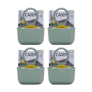 4x Joie Faucet Caddy Silicone 15x3x20cm Sage Bathroom Organizer