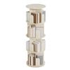 Ufurniture 4 Tier Rotating Bookshelf Corner Standing Wooden Bookcase Display Shelf Storage Rack Cabinet Oak